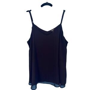Torrid Sophie Flowy Black Tank Top Size 2